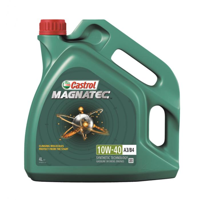Моторное масло Castrol Magnatec SAE 10W-40 А3/В4, 4 л полусинтетика моторное масло castrol magnatec sae 10w 40 а3 в4 4 л полусинтетика