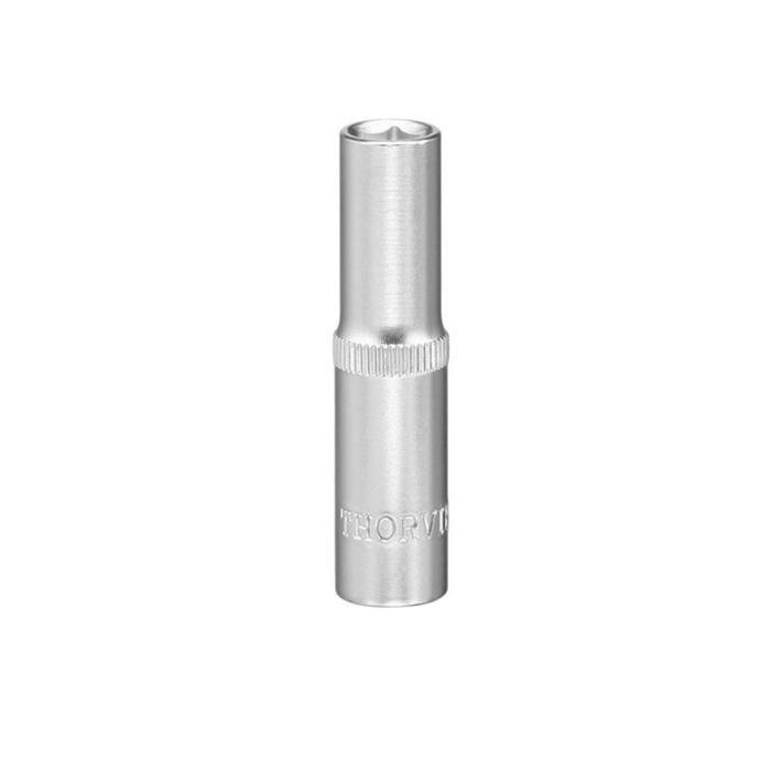

Головка торцевая Thorvik 52074, глубокая, 6-ти гранная, 1/4", М6