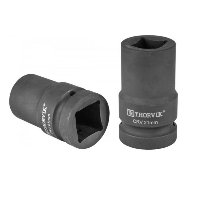 

Головка ударная Thorvik 52772, 6-х гранная, CrV сталь, 1", М21