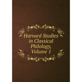 

Книга Harvard Studies in Classical Philology, Volume 1