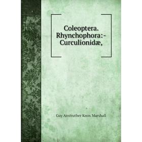 

Книга Coleoptera. Rhynchophora: -Curculionidæ