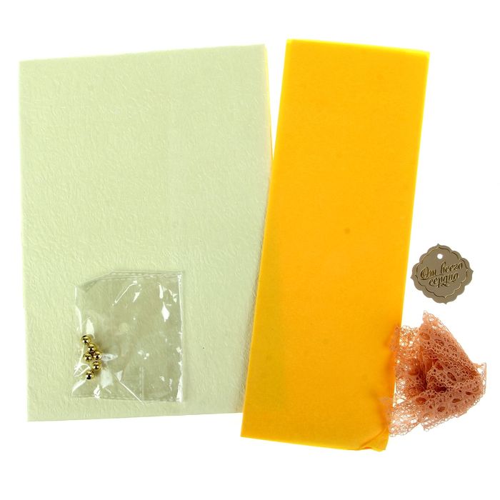 Набор для упаковки подарка "Нежность" (бумага упаковочная+декор)