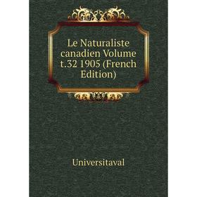

Книга Le Naturaliste canadien Volume t32 1905