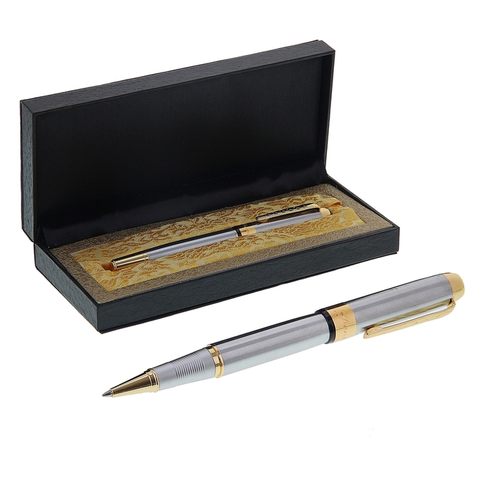 Ручка шариковая подарочная в кожзам футляре "Премиум"