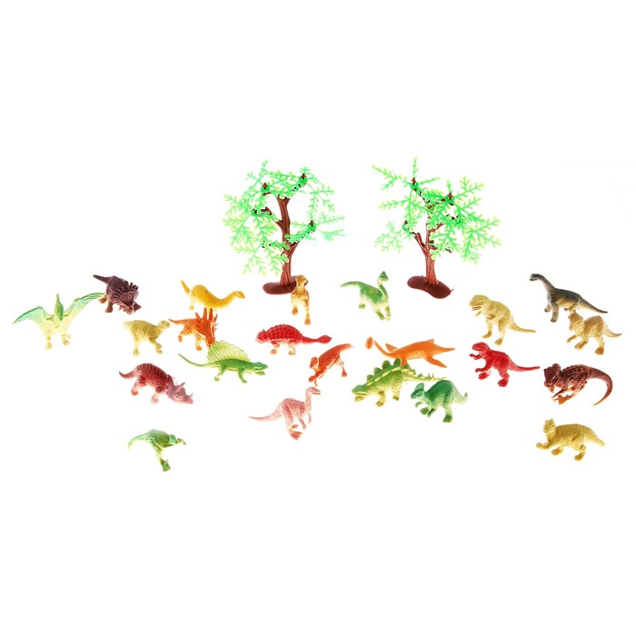 Набор динозавров "До нашей эры-2", 22 фигурки с аксессуарами