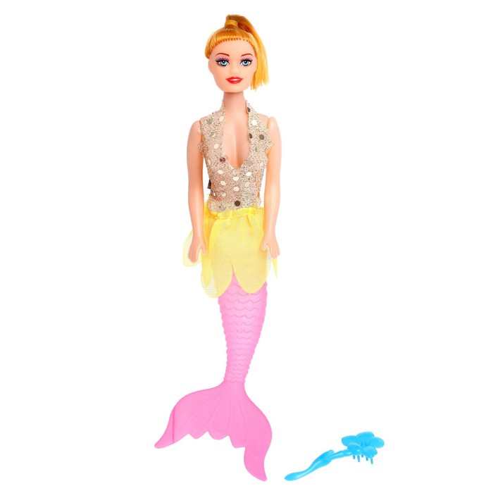 Кукла русалочка с расчёской, МИКС