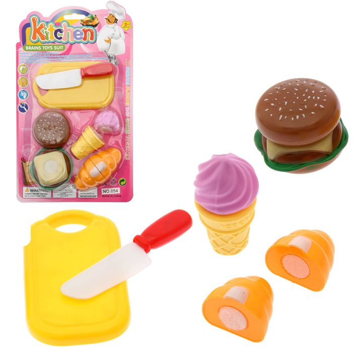 Набор продуктов "Завтрак", продукты-нарезка, на липучке, МИКС