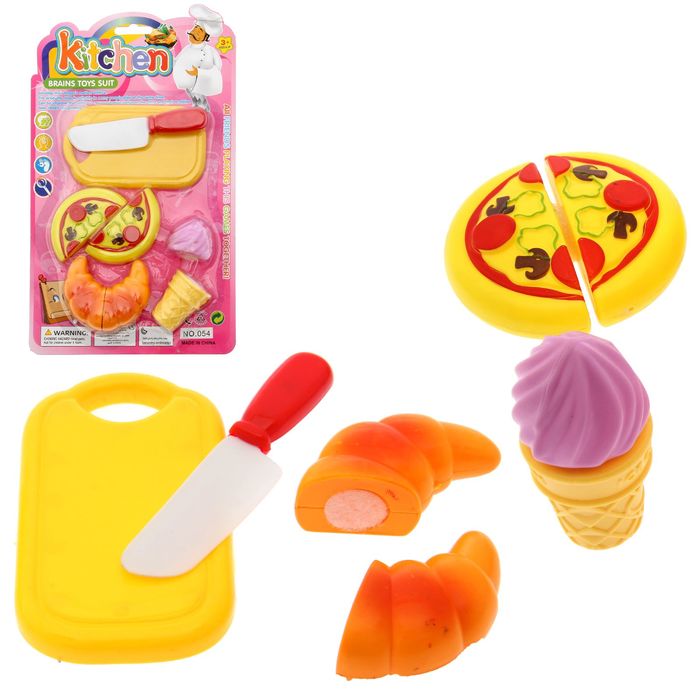 Набор продуктов "Завтрак", продукты-нарезка, на липучке, МИКС