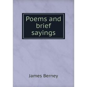 

Книга Poems and brief sayings