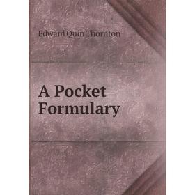 

Книга A Pocket Formulary