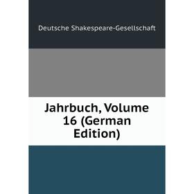 

Книга Jahrbuch, Volume 16 (German Edition)