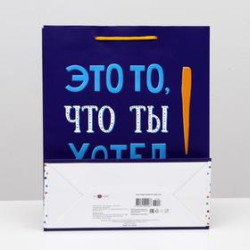 

Пакет подарочный "Это то, что ты хотел!", 26 х 32 х 12 см
