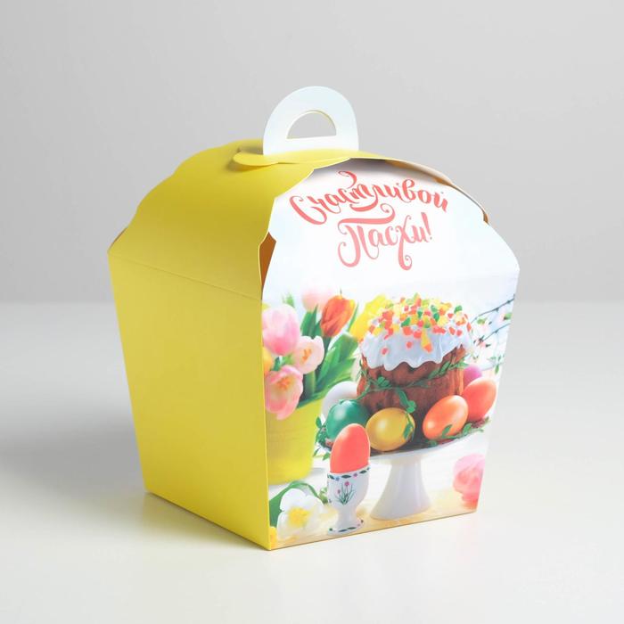 

Коробка складная «Счастливой Пасхи», 17 х 17 х 26 см 4601791