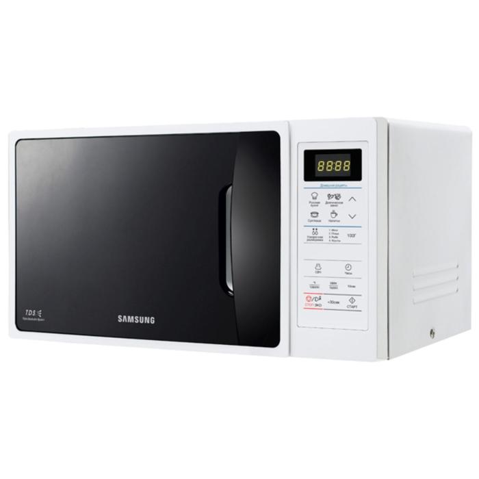 Микроволновая печь Samsung ME 83 ARW, 800 Вт, 23 л, чёрно-белая