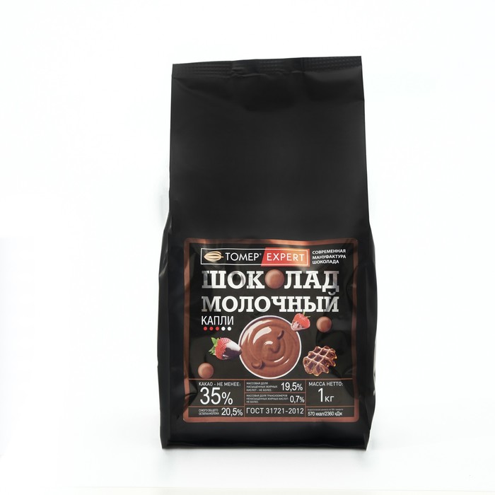 

Молочный кондитерский шоколад «Томер» (капли), 1000 г