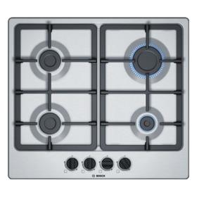 

Варочная поверхность Bosch PGP6B5B90R, газовая, 4 конфорки, серебристая