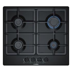 

Варочная поверхность Bosch PGP6B6B90R, газовая, 4 конфорки, чёрная