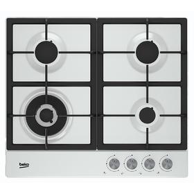 

Варочная поверхность Beko HIAW 64225 SW, газовая, 4 конфорки, белая