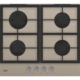

Варочная поверхность Beko HILG 64225 SBG, газовая, 4 конфорки, бежевая
