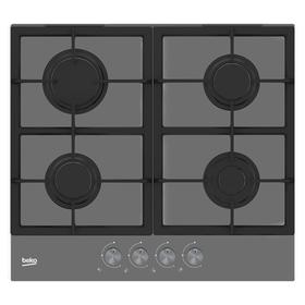 

Варочная поверхность Beko HILG 64225 SZG, газовая, 4 конфорки, серая