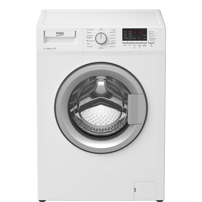 Стиральная машина Beko RGE 585P2 BSW, класс А, 1000 об/мин, до 5 кг, белая