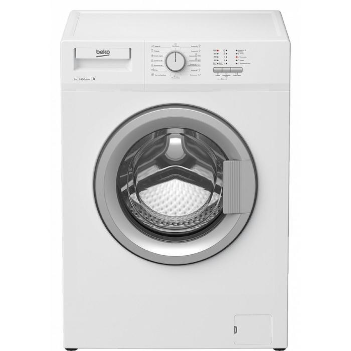 Стиральная машина Beko RGE 685P1 BSW, класс А, 1000 об/мин, до 6 кг, белая