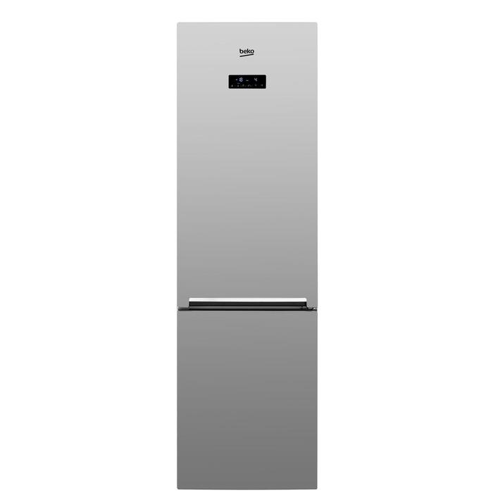 Холодильник Beko CNKR5356E20S, двухкамерный, класс А+, 356 л, No Frost, серебристый холодильник beko rcsk270m20s двухкамерный класс а 270 л серебристый