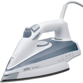 

Утюг Braun TS705A, 2300 Вт, алюминиевая подошва, 40 г/мин, 400 мл, бело-серый