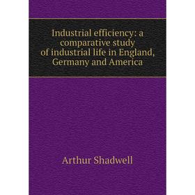 

Книга Industrial efficiency: a comparative study of industrial life in England, Germany and America