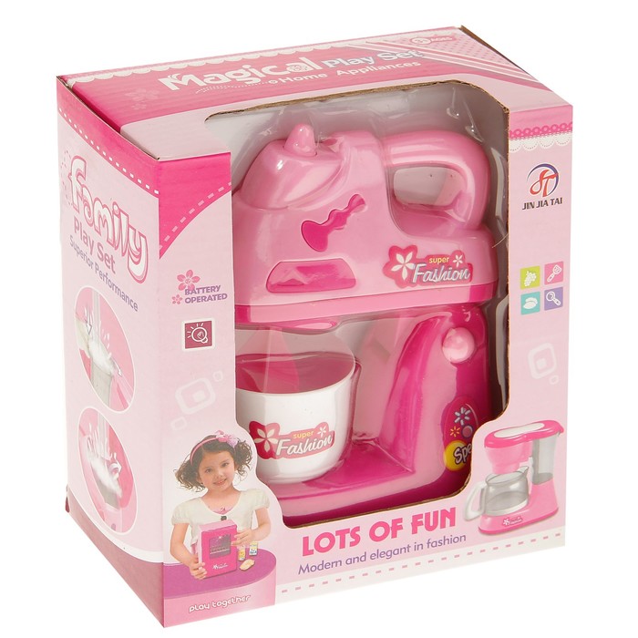 Миксер со звуковым эффектом, работает от батареек, вращается, можно наливать воду