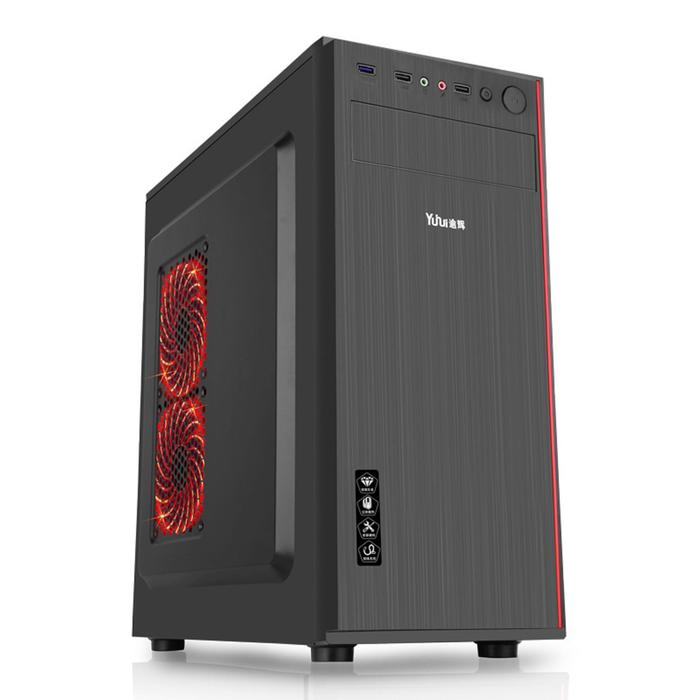 

Корпус Accord JP-II, без БП, ATX, Midi-Tower, черный