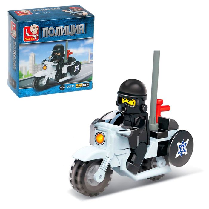 Конструктор «Военная полиция: Мотоциклист», 24 детали