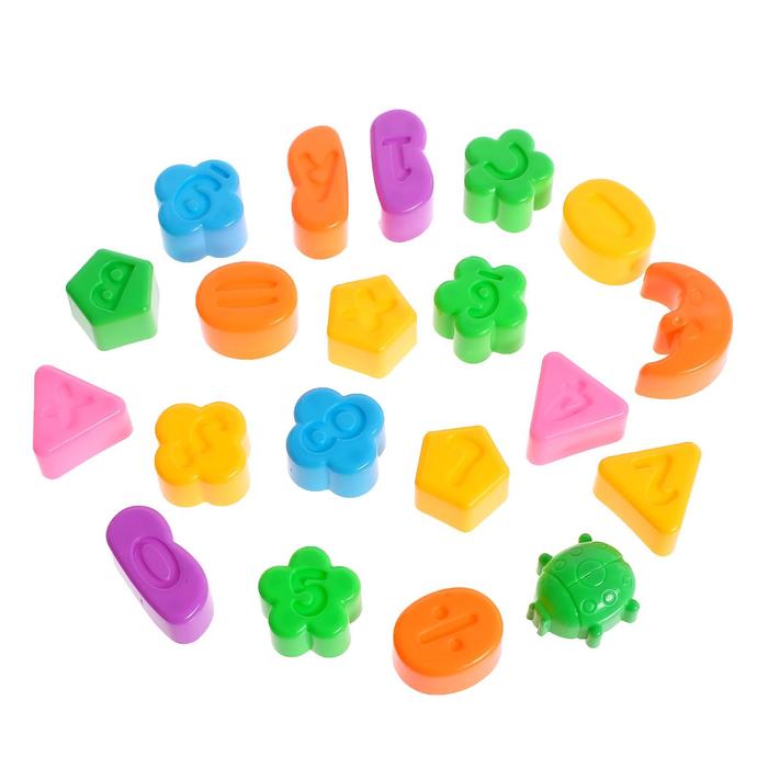 Конструктор для малышей «Забавные зверята», в ведре, 84 детали, цвета МИКС