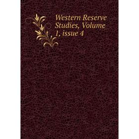

Книга Western Reserve Studies, Volume 1, issue 4