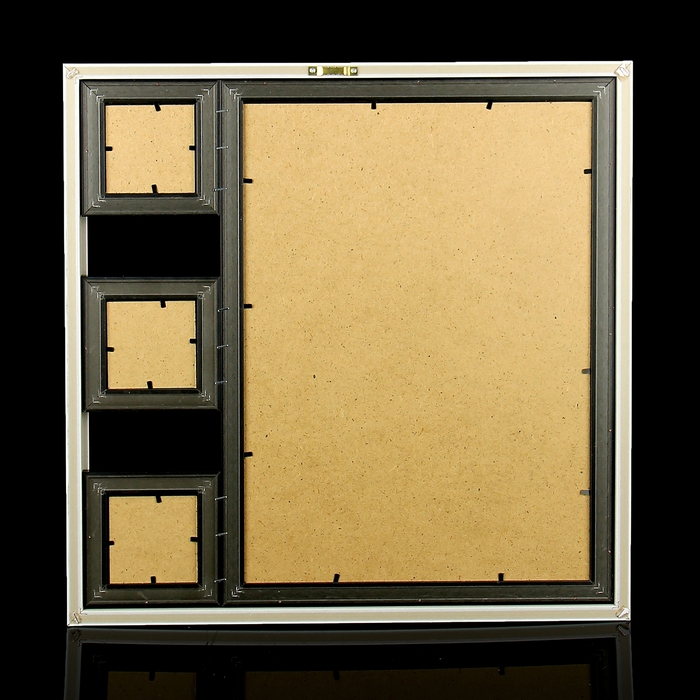 Фоторамка на 3 фото с зеркалом 8х8 см