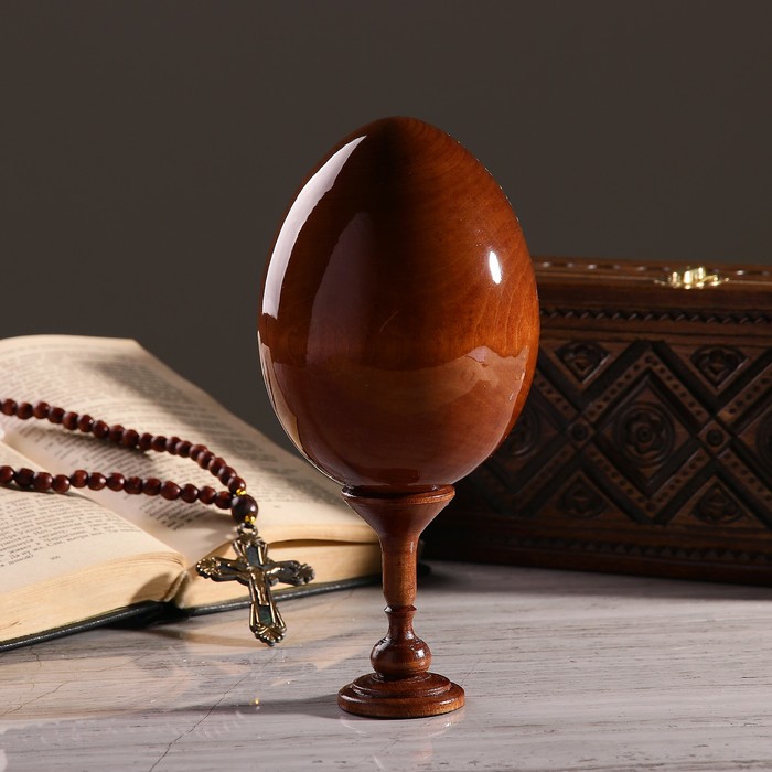 Сувенир Яйцо на подставке икона "Божья Матерь Иерусалимская"