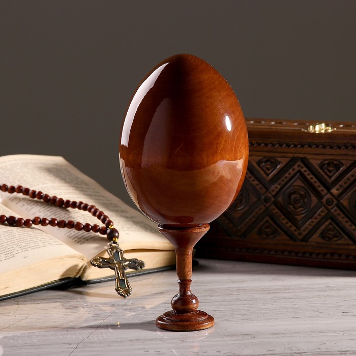 Сувенир Яйцо на подставке икона "Отрада и утешение"