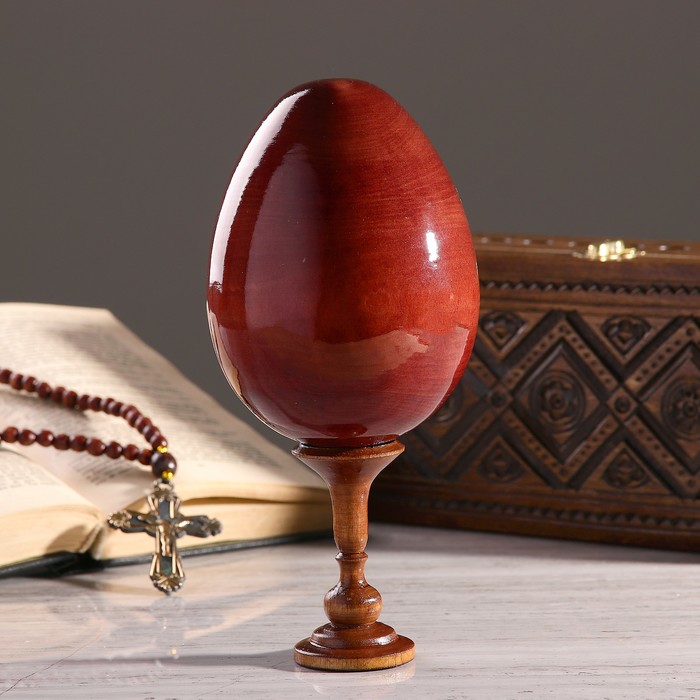 Сувенир Яйцо на подставке икона "Божья Матерь Смоленская"