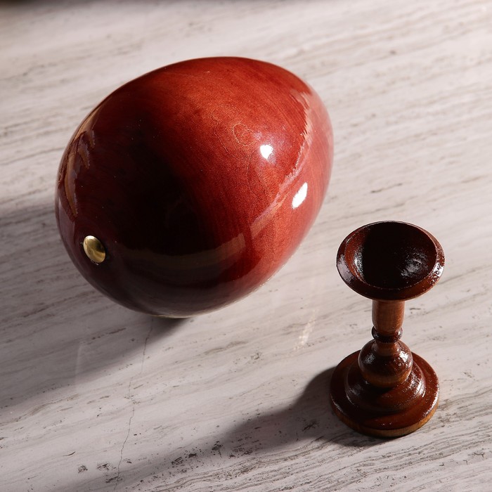 Сувенир Яйцо на подставке икона "Божья Матерь Смоленская"