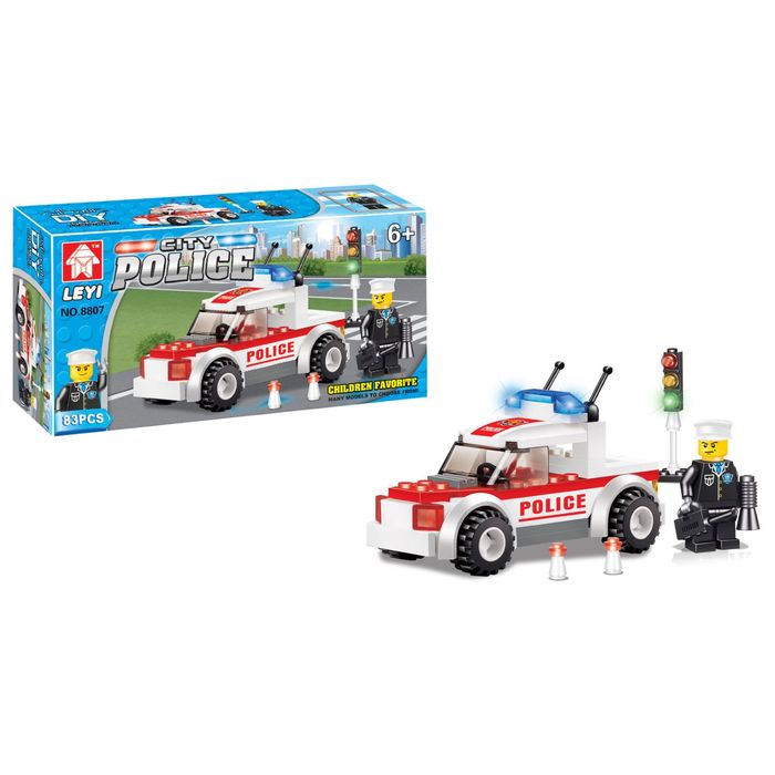 Конструктор Город "Полицейский патруль", 83 детали