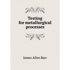 

Книга Testing for metallurgical processes