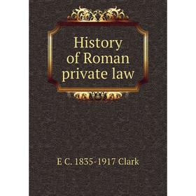 

Книга History of Roman private law
