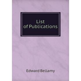 

Книга List of Publications