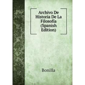 

Книга Archivo De Historia De La Filosofía (Spanish Edition)