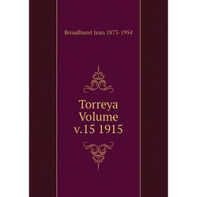 

Книга Torreya Volume v.15 1915