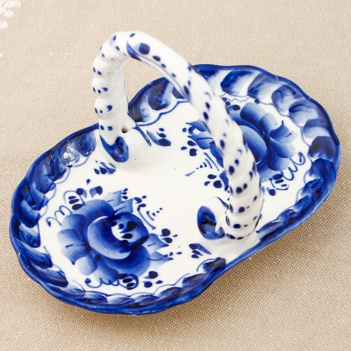 Набор для специй «Матрёшки», гжель, кобальт