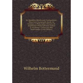 

Книга De Republica Rhodiorum Commentatio