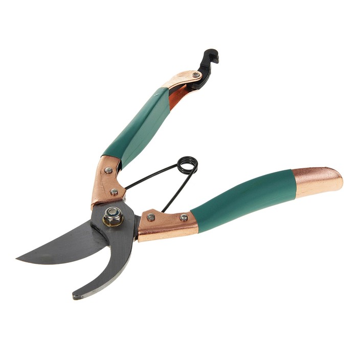 Секатор плоскостной, 8" (20 см), нержавеющие лезвия, пластиковые ручки