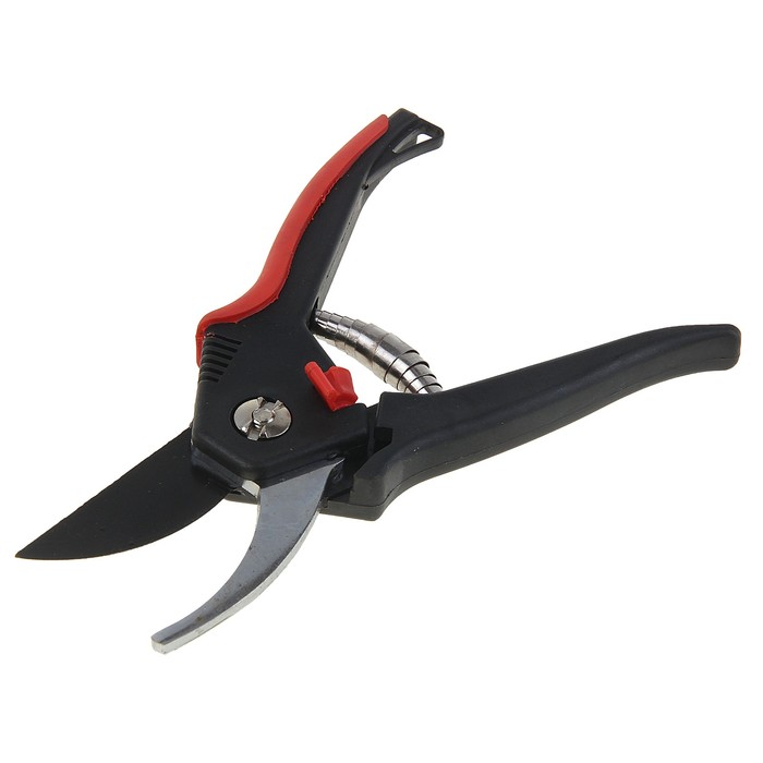 Секатор плоскостной, 8" (20 см), нержавеющие лезвия с тефлоновым покрытием, пластиковые ручки