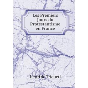 

Книга Les Premiers Jours du Protestantisme en France